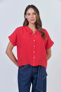 Naturals by O & J Linen Shirt in Buoy GA314