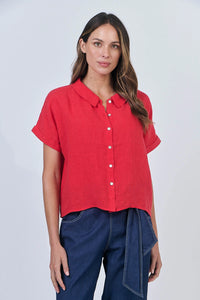 Naturals by O & J Linen Shirt in Buoy GA314