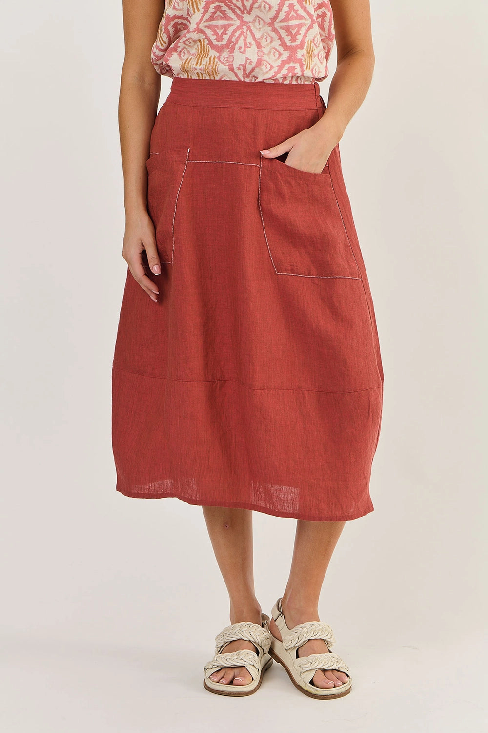 Naturals by O & J Skirt in Cedar GA384