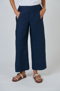 Naturals by O & J Linen Pant in Eclipse GA398