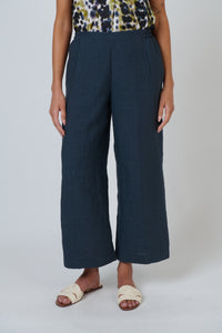 Naturals by O&J Linen Pant in Gunsmoke GA398