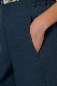 Naturals by O&J Linen Pant in Gunsmoke GA398