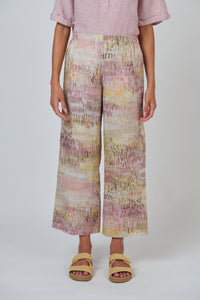 Naturals by O & J Linen Pants in Jardin GA398