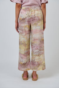 Naturals by O & J Linen Pants in Jardin GA398