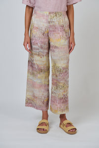 Naturals by O & J Linen Pants in Jardin GA398