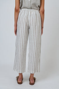 Naturals by O & J Linen Pants in Travertine GA398