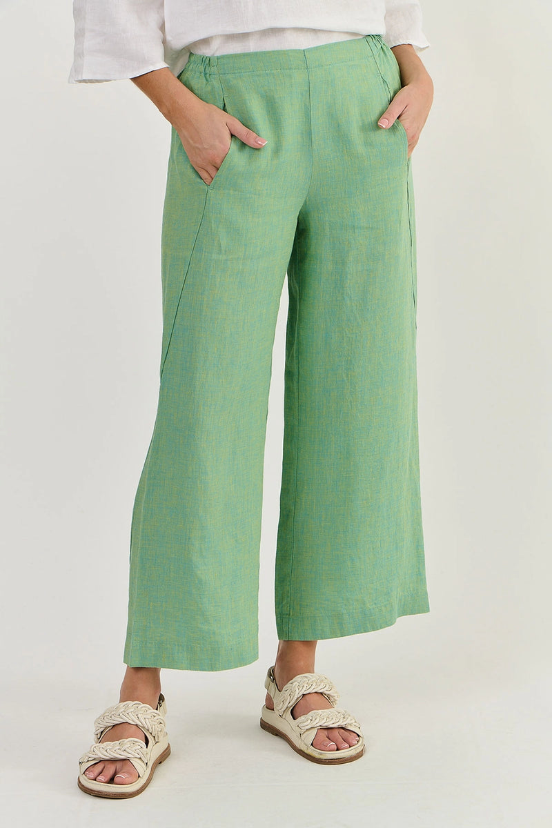 Naturals by O & J Linen Pants in Caterpillar GA398