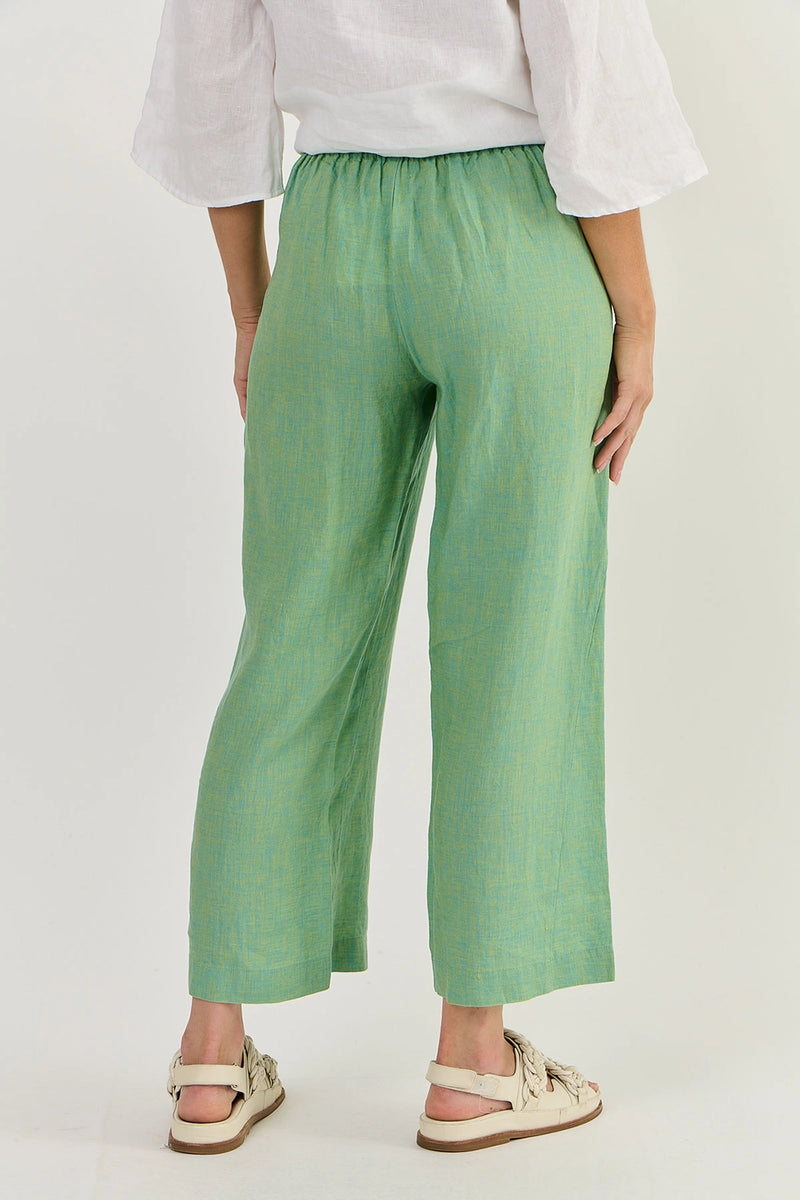 Naturals by O & J Linen Pants in Caterpillar GA398