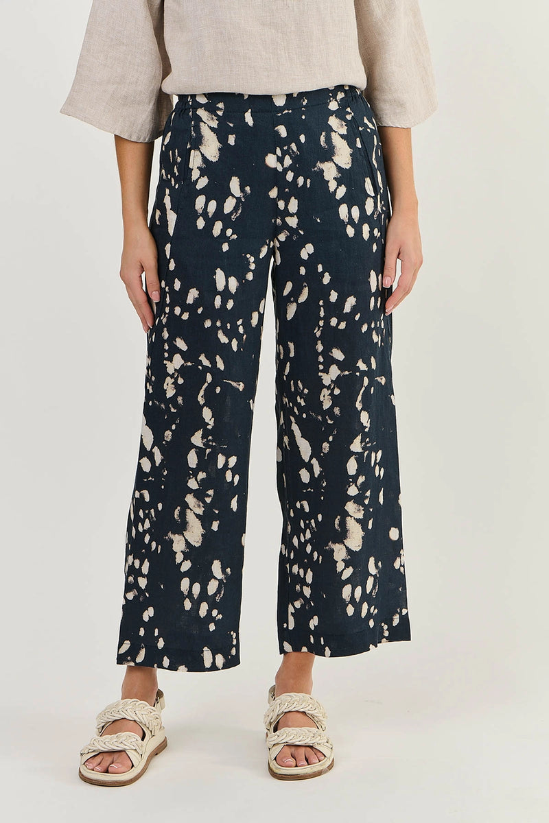 Naturals by O & J Linen Pants in Universe GA398