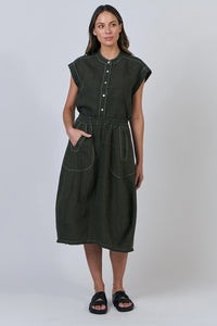 Naturals by O & J Linen Shirt in Licorice GA429