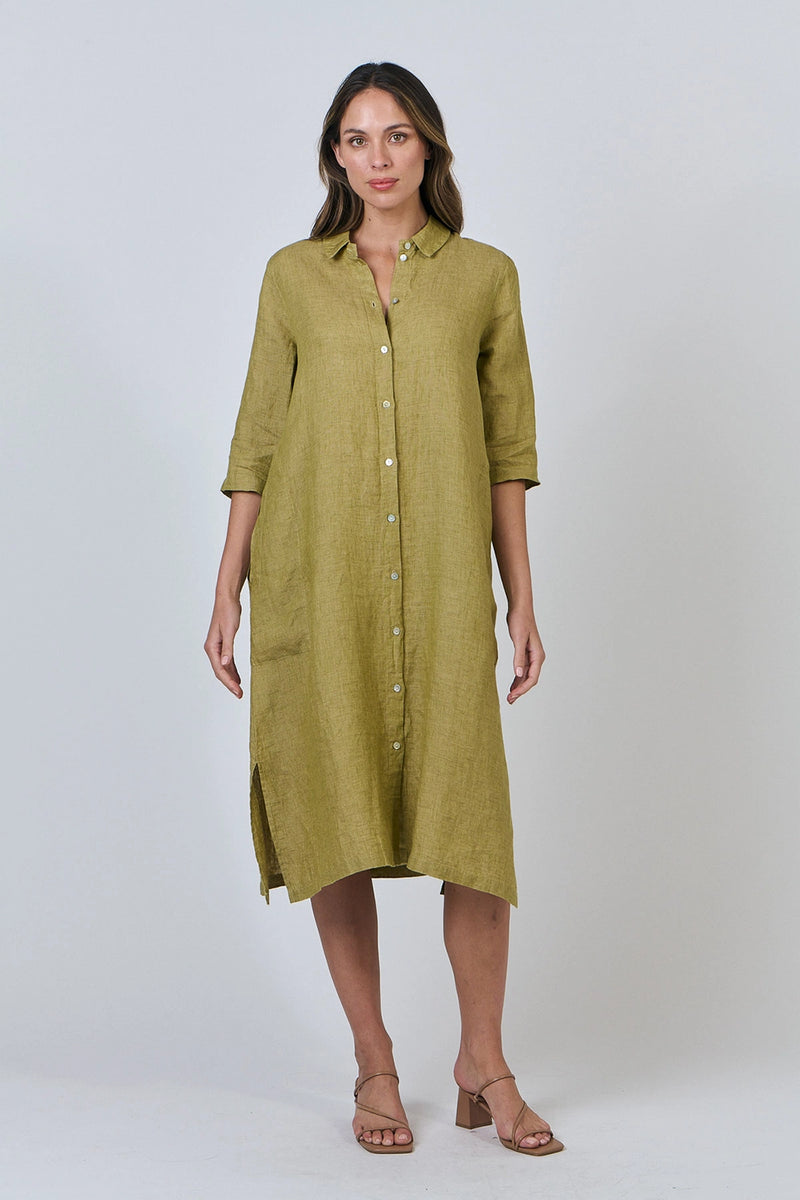Naturals by O & J Linen Shirt in Bamboo GA442