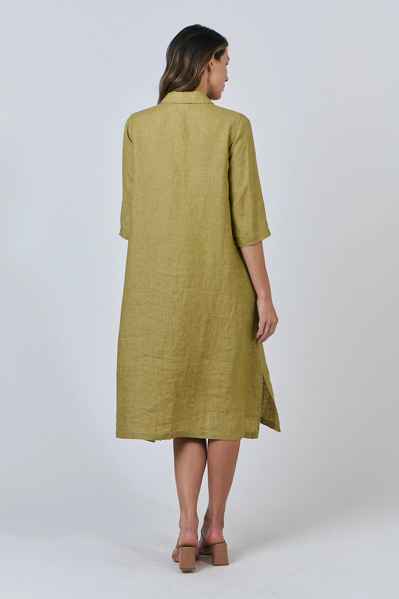 Naturals by O & J Linen Shirt in Bamboo GA442