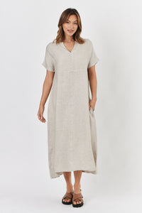 Naturals by O & J Linen Dress GA443
