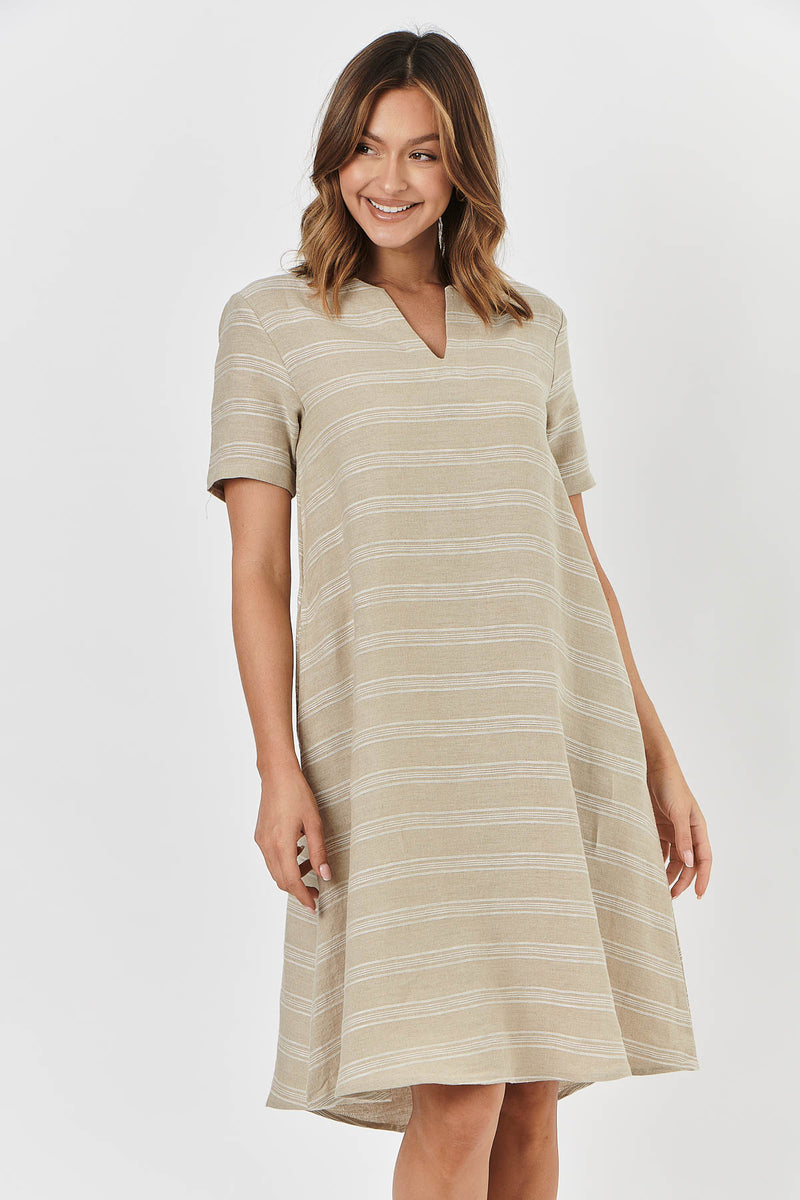 Naturals by O & J Linen Dress GA468