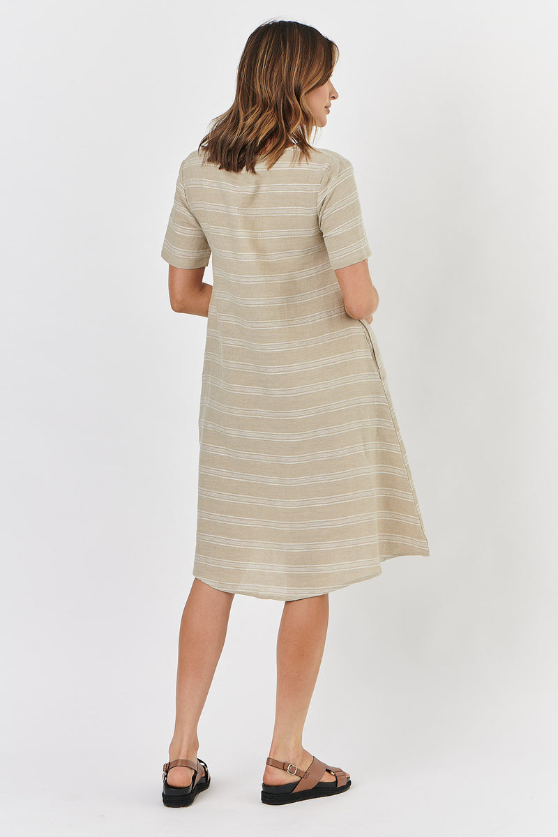 Naturals by O & J Linen Dress GA468