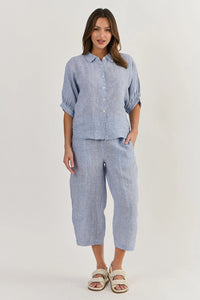 Naturals by O & J Linen Top in Delta Gauze Ga471