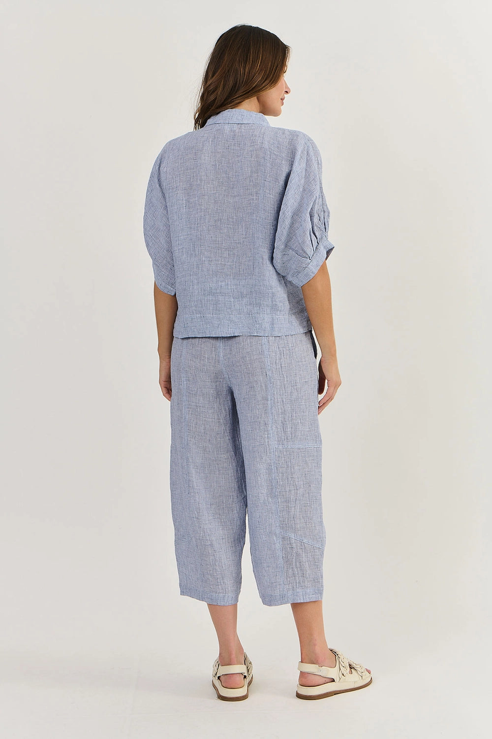 Naturals by O & J Linen Top in Delta Gauze Ga471
