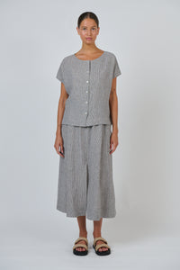 Naturals by O & J Linen Skirt in Rue GA709