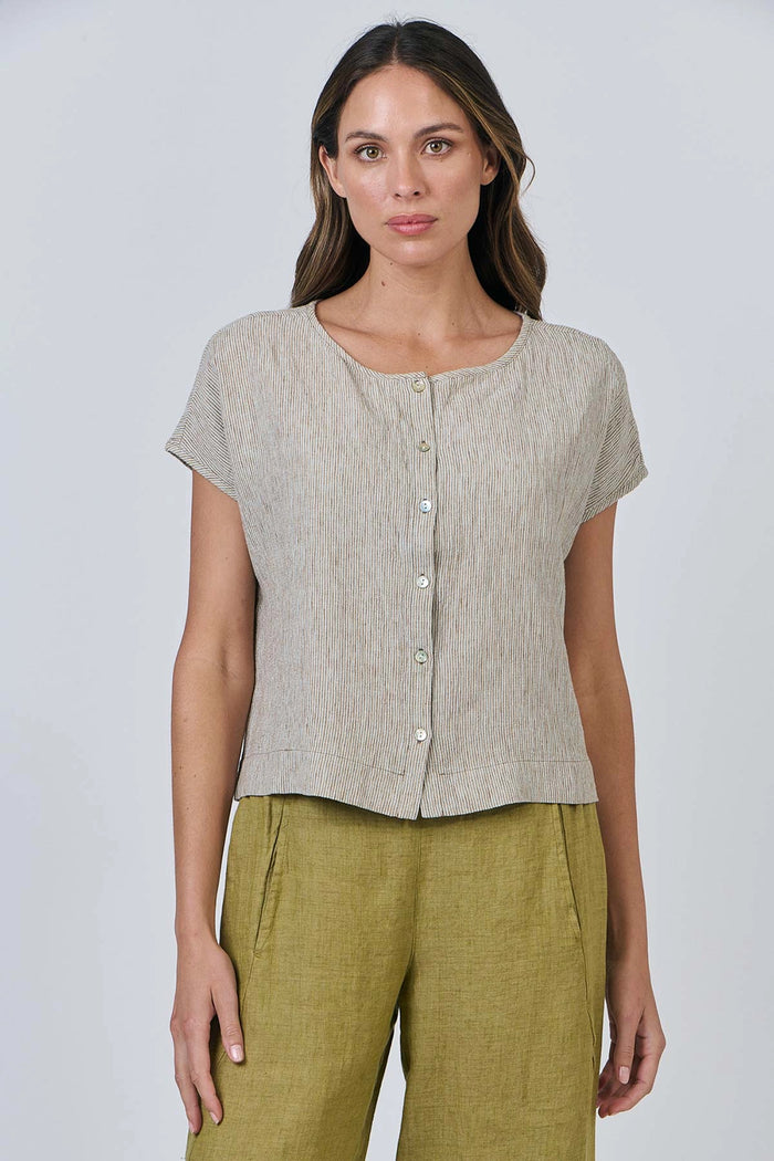 Naturals by O & J Linen Top in Blister GA504
