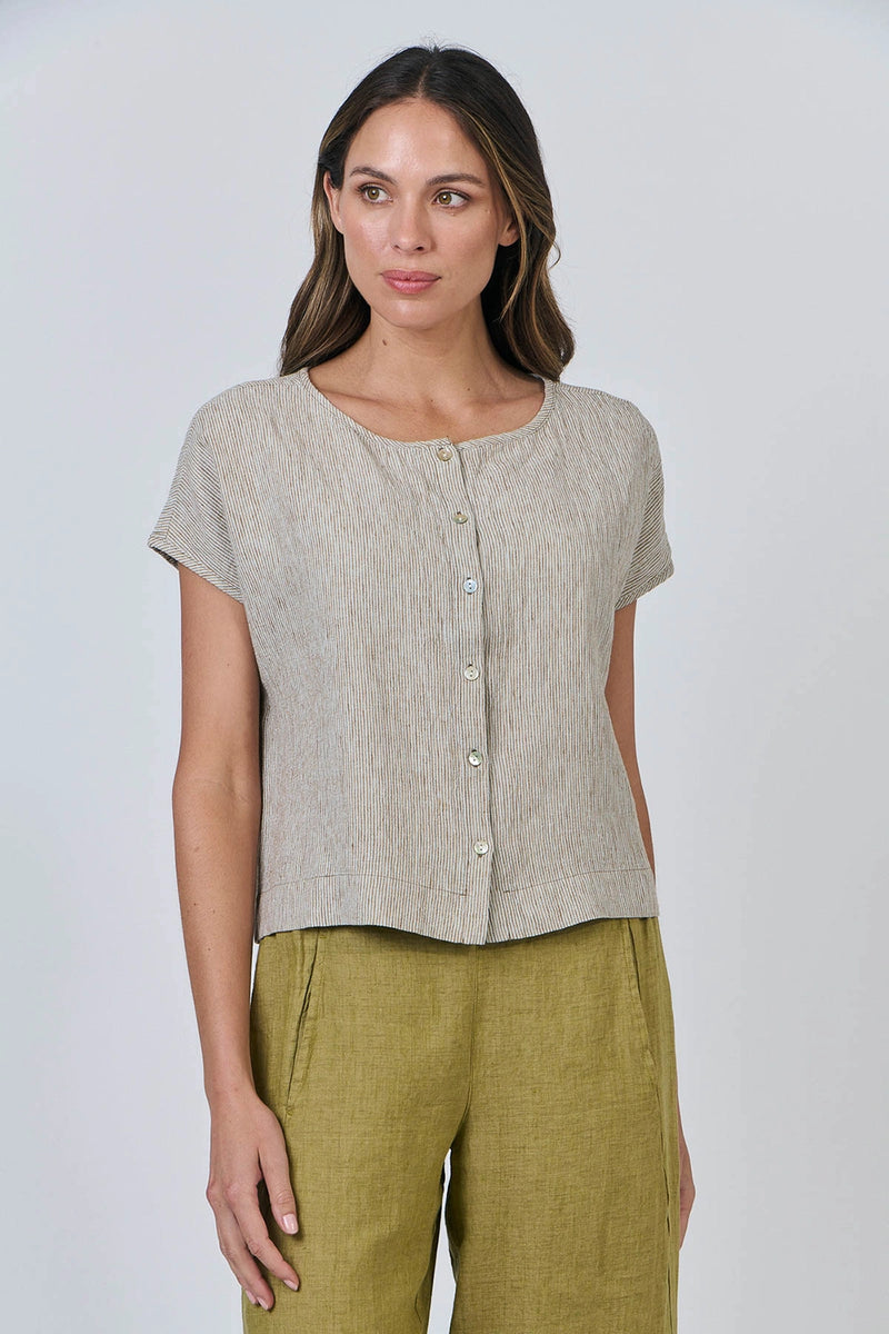 Naturals by O & J Linen Top in Blister GA504