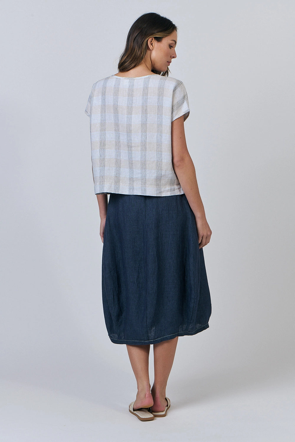 Naturals by O & J Linen Top in Mesh GA504