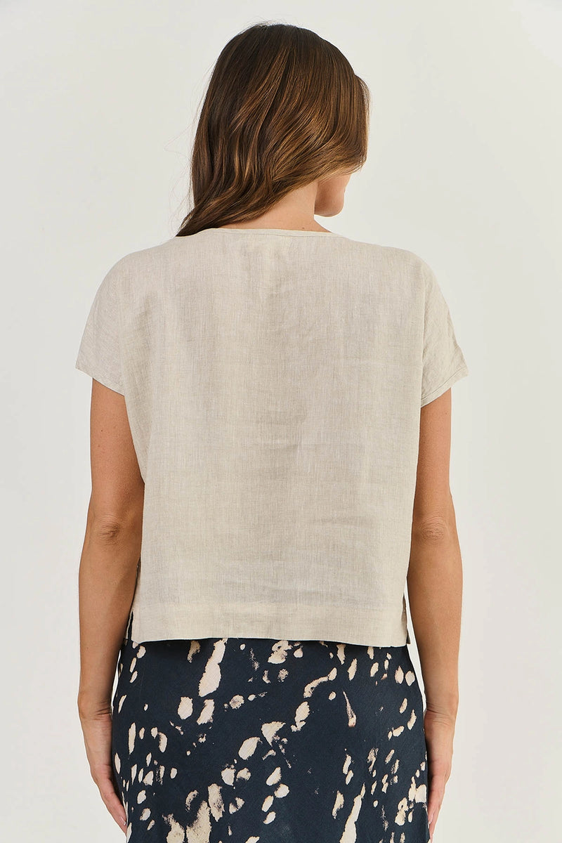 Naturals by O & J Linen Top in Sand GA504