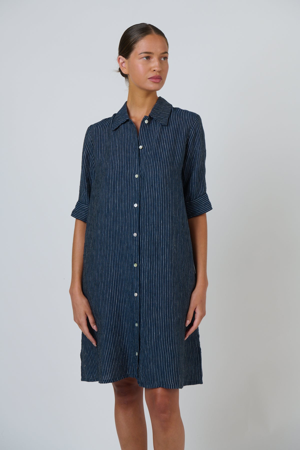 Naturals by O&J Linen Dress in Streamlined GA513
