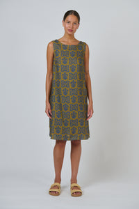 Naturals by O & J Linen Dress in Motif GA518