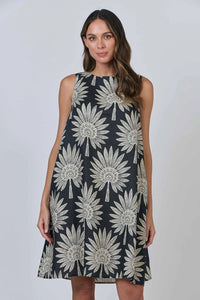 Naturals by O & J Linen Dress in Date Palm GA518