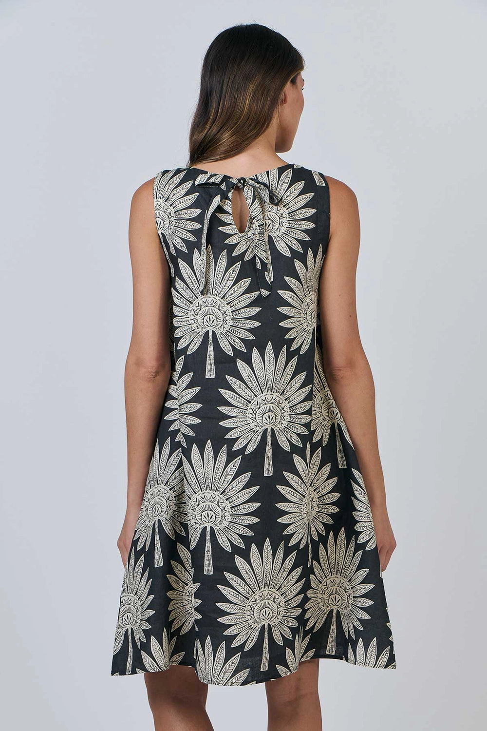 Naturals by O & J Linen Dress in Date Palm GA518