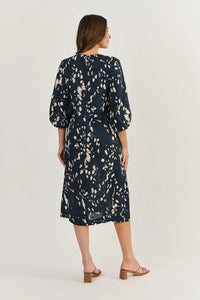 Naturals by O & J Linen Dress in Universe GA532