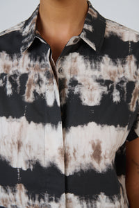 Naturals by O & J Poplin Top in Eruption GA533