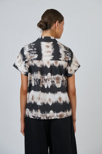 Naturals by O & J Poplin Top in Eruption GA533