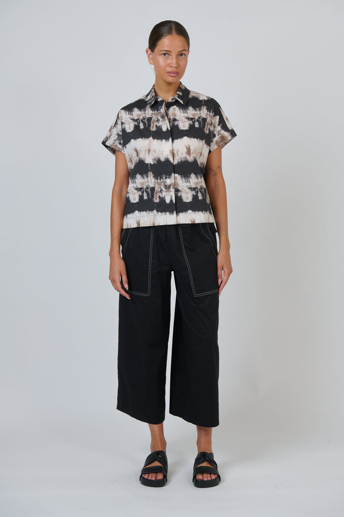 Naturals by O & J Poplin Pants in Black GA713