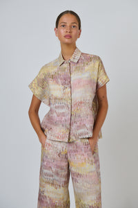 Naturals by O & J Linen Top in Jardin GA533
