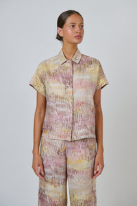 Naturals by O & J Linen Top in Jardin GA533