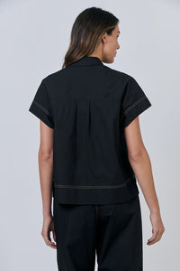 Naturals by O & J Cotton Top in Black GA533