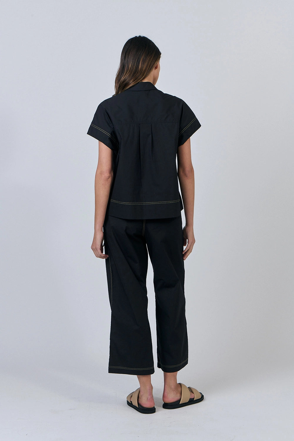 Naturals by O & J Cotton Pants in Black GA567