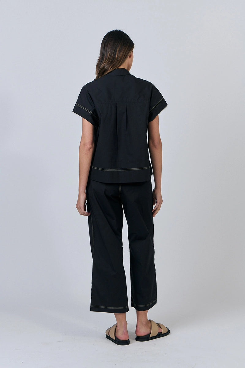 Naturals by O & J Cotton Pants in Black GA567