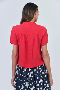 Naturals by O & J Linen Top in Buoy GA547