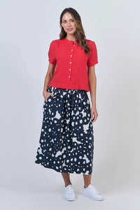 Naturals by O & J Linen Top in Buoy GA547