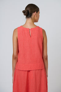Naturals by O&J Linen Top in Sunset Strip GA561