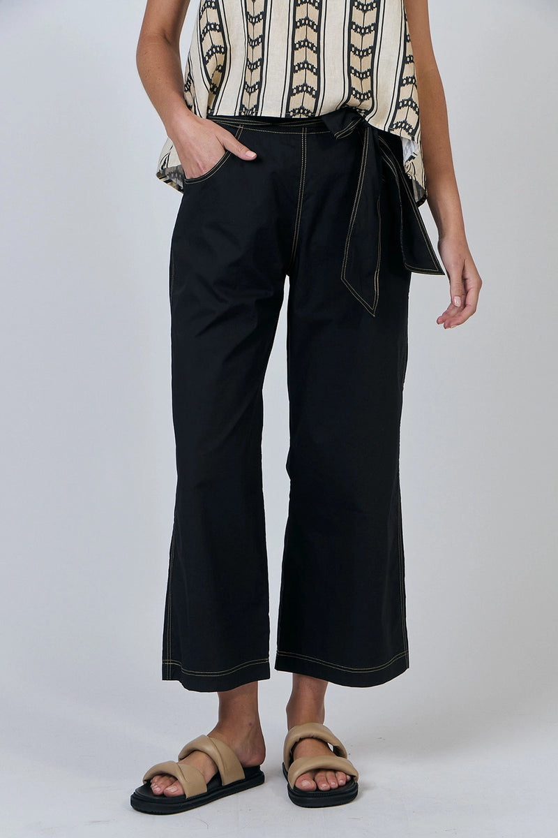 Naturals by O & J Cotton Pants in Black GA567