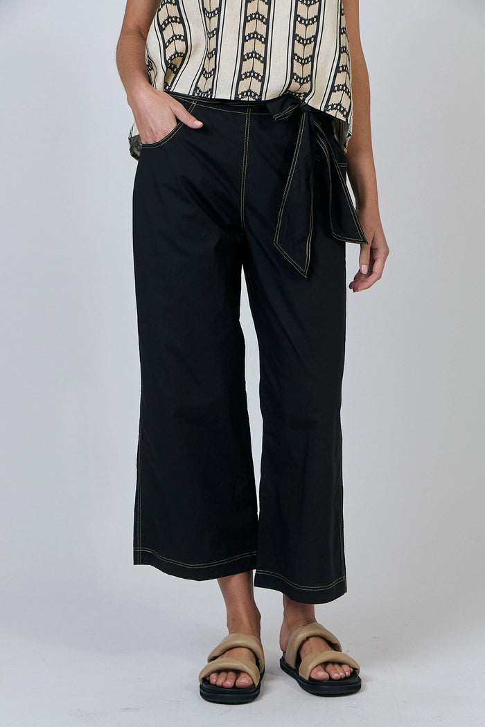 Naturals by O & J Cotton Pants in Black GA567