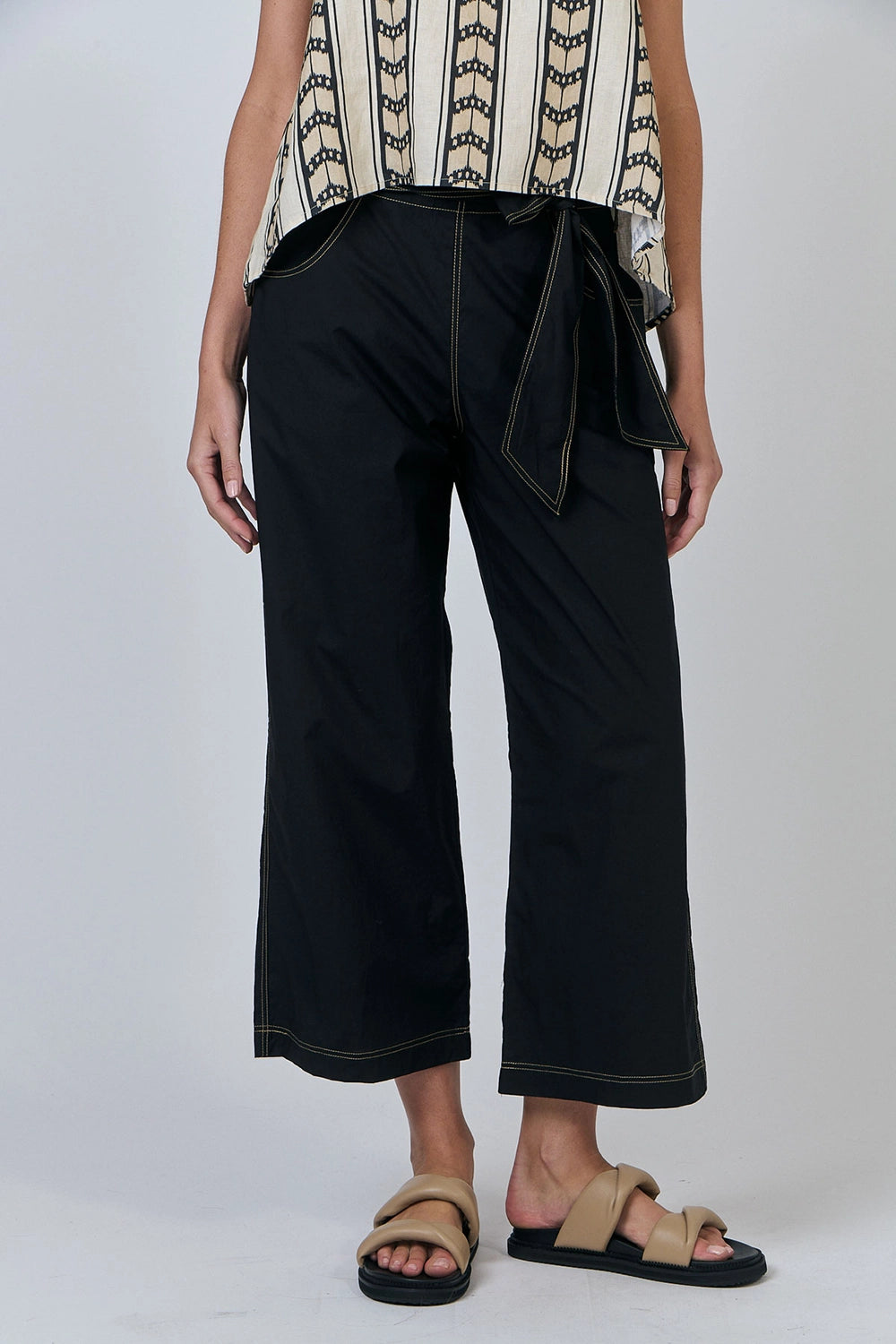 Naturals by O & J Cotton Pants in Black GA567