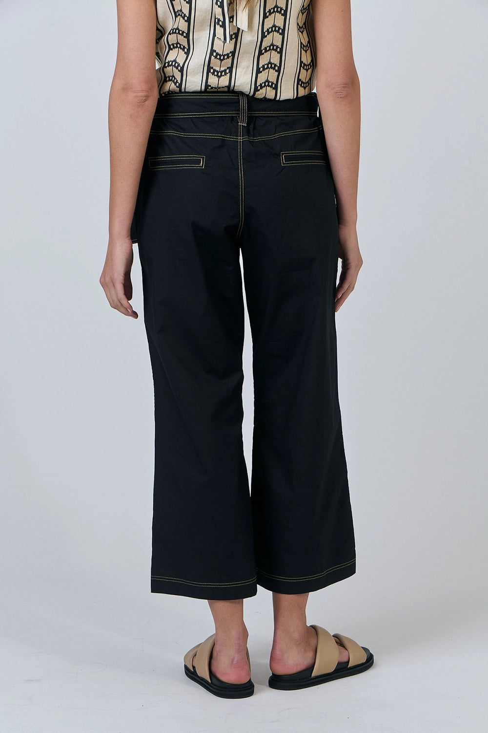 Naturals by O & J Cotton Pants in Black GA567