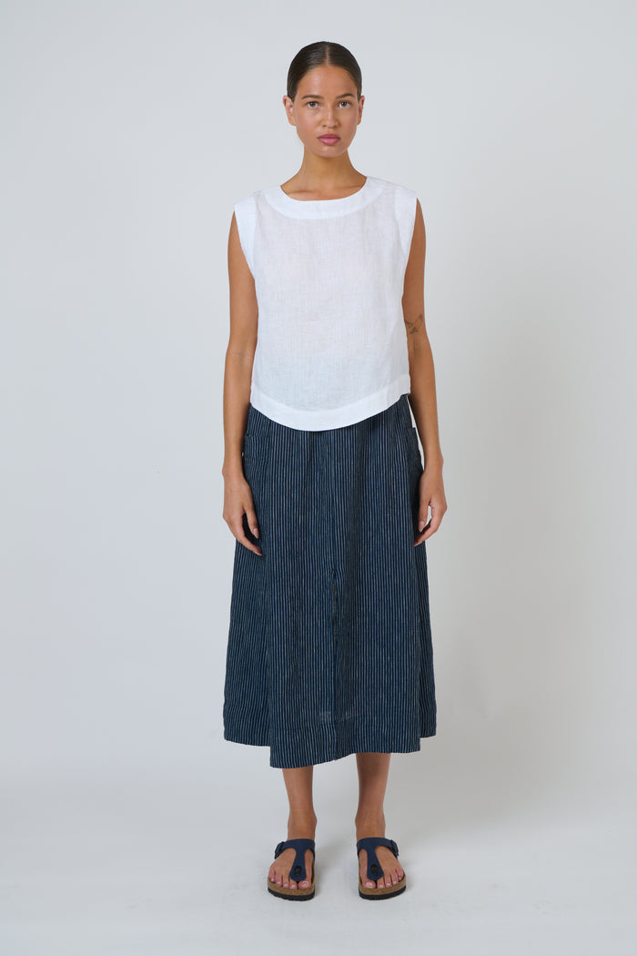 Naturals by O&J Linen Skirt in Streamlined GA709