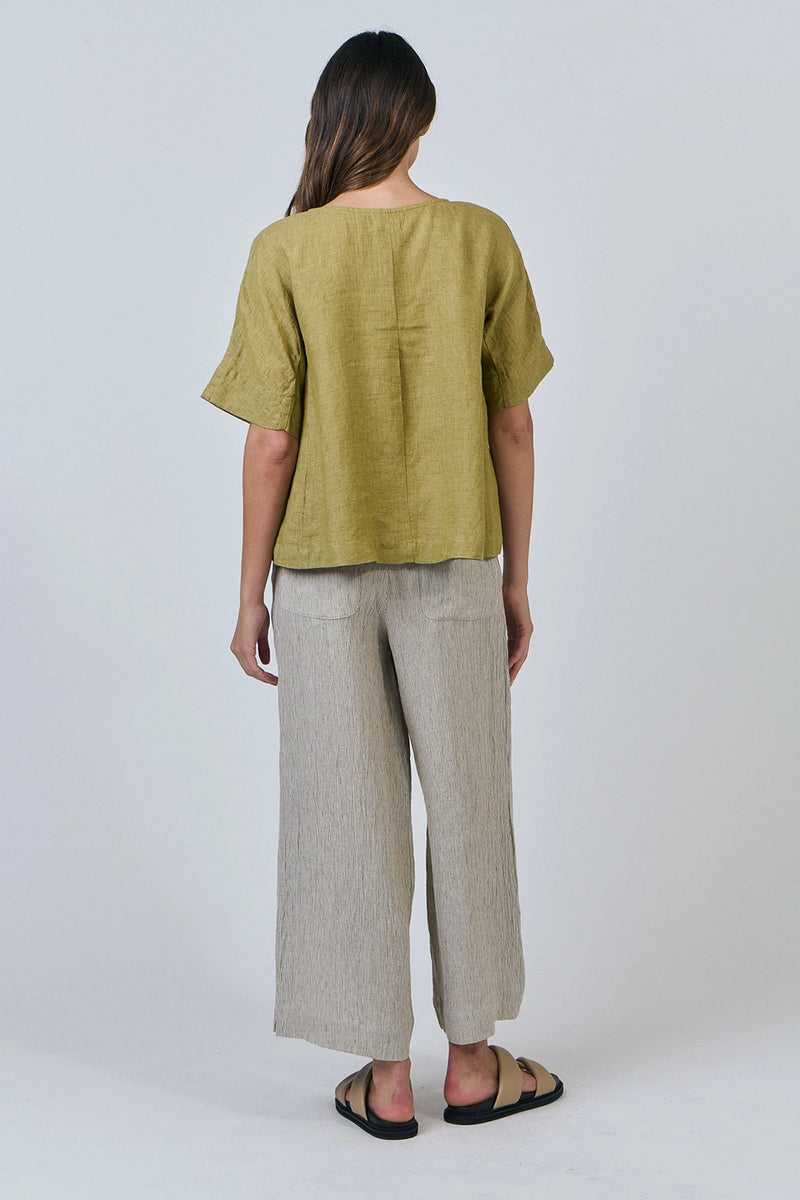 Naturals by O & J Linen Pants in Blister GA578