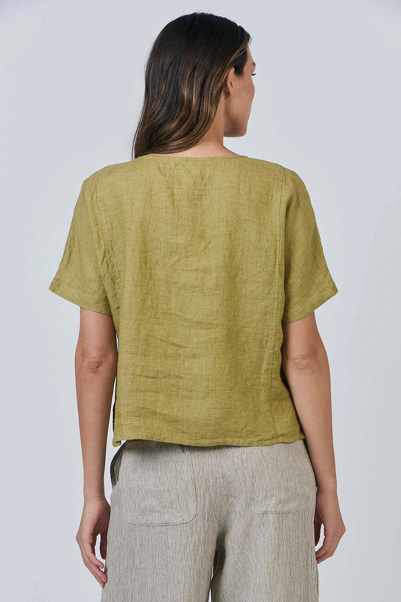 Naturals by O & J Linen Top in Bamboo GA587