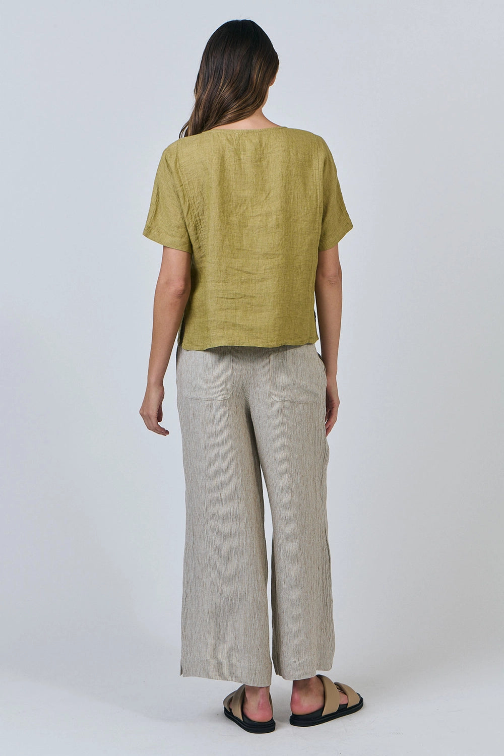 Naturals by O & J Linen Top in Bamboo GA587